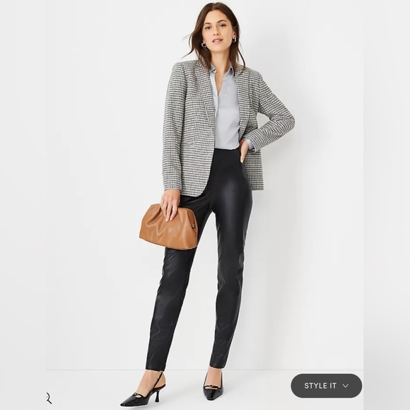 The Audrey Pant in Faux Leather - Picture 1 of 7